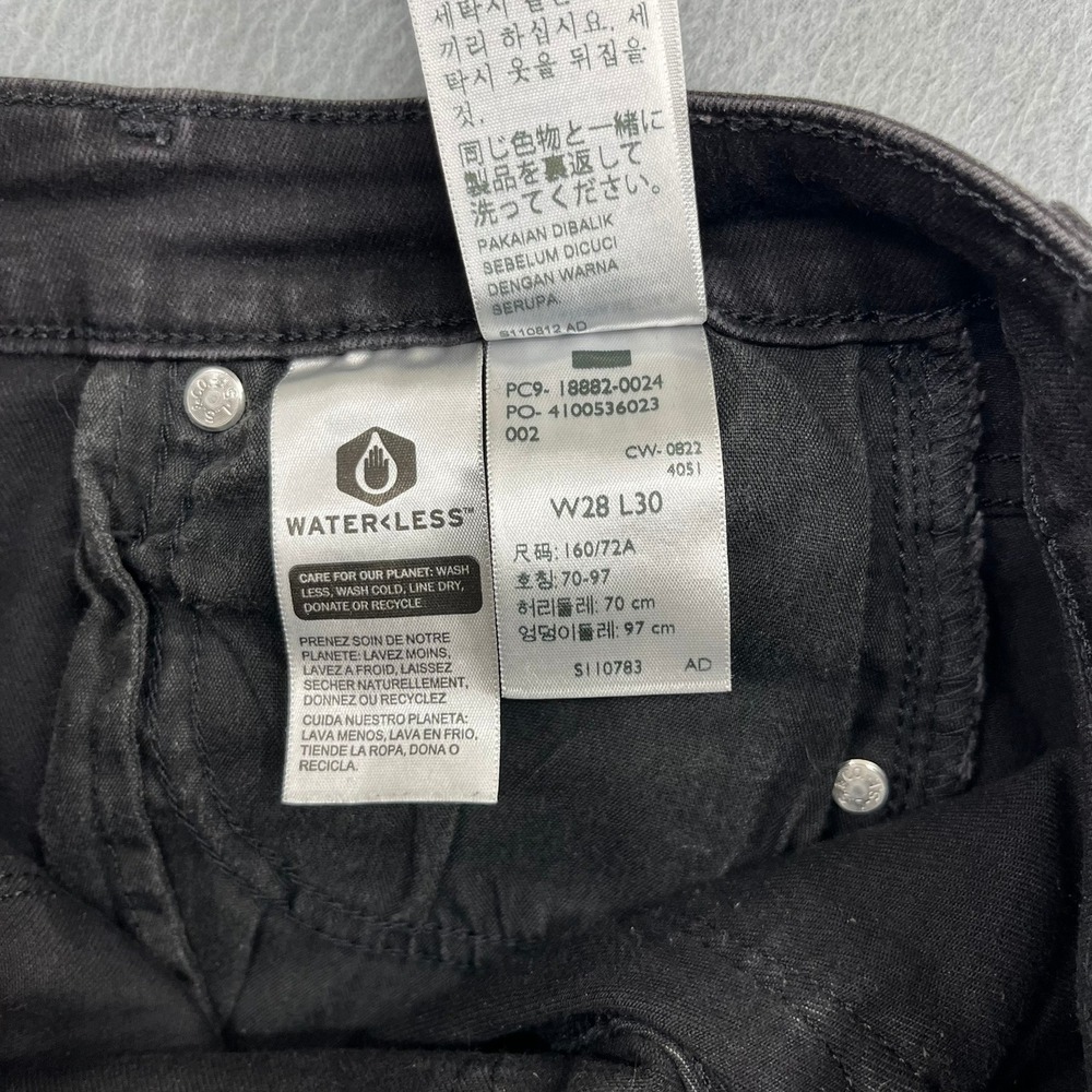 Levis 721 High Rise Skinny Jeans Womens 28 Black Denim Pants‎ - Picture 6 of 13